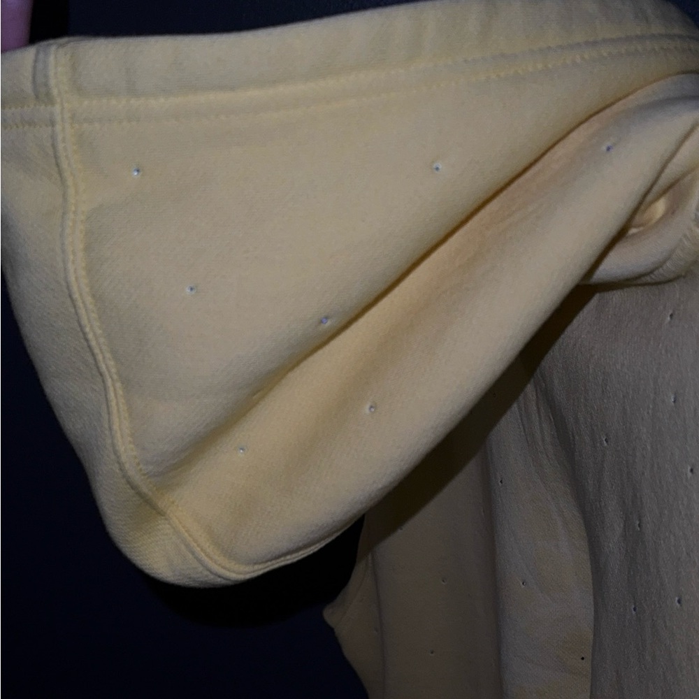 Bright Yellow hand dyed Hoodie Sweatshirt